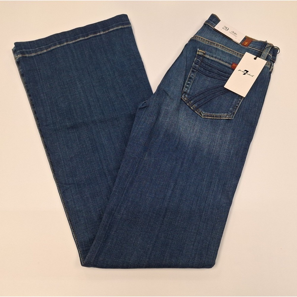 7 For All Mankind Women's Dojo Flare Jean, Medium Melrose, Size: 29, New